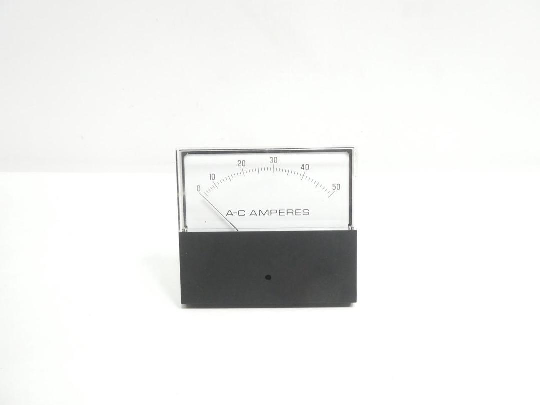 GENERAL ELECTRIC GE 50-251440NTNT1 PANEL AMMETER 0-50A AMP