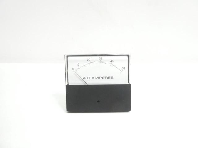 GENERAL ELECTRIC GE 50-251440NTNT1 PANEL AMMETER 0-50A AMP
