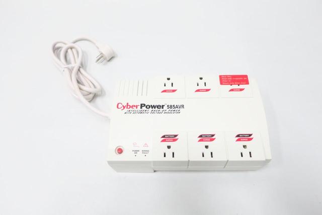 CYBERPOWER CPS585AVR LINE INTERACTIVE POWERPANEL 6-OUTLET UPS 120V-AC 585VA