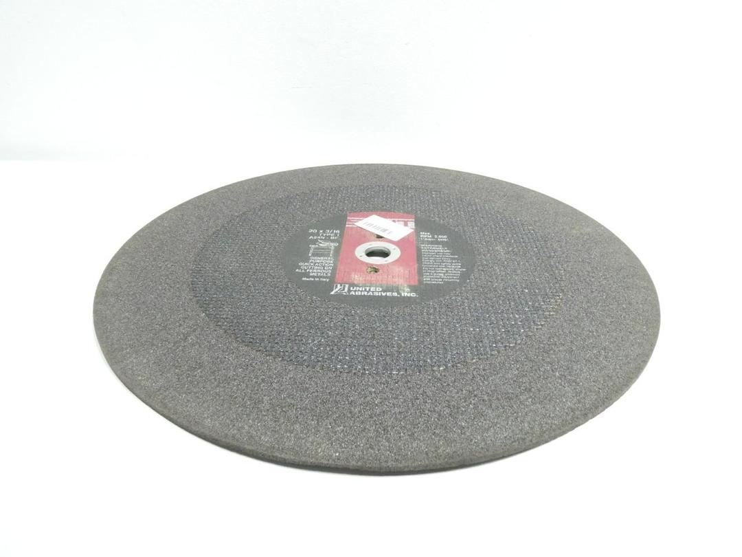 UNITED ABRASIVES 24091 SAIT TYPE 1 A24N-BF GRINDING WHEEL 20IN 3/16IN 1IN