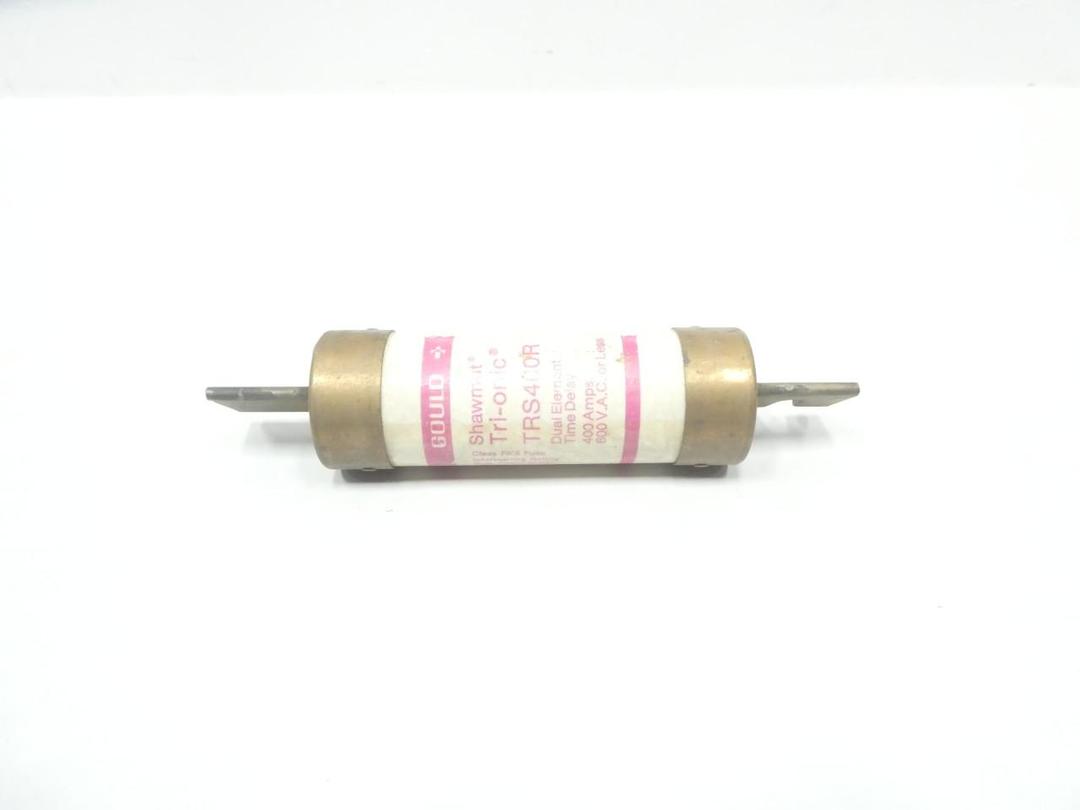 GOULD TRS400R SHAWMUT TRI-ONIC FUSE DUAL ELEMENT TIME DELAY RK5 400A 600V-AC