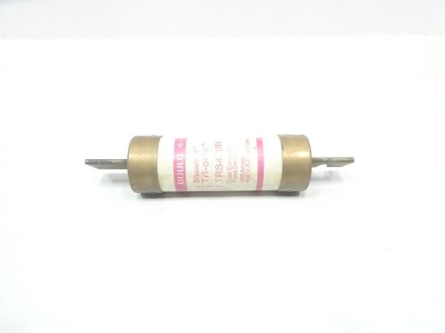 GOULD TRS400R SHAWMUT TRI-ONIC FUSE DUAL ELEMENT TIME DELAY RK5 400A 600V-AC