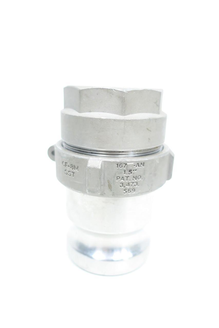 CIVACON KAMLOK 167-AN STAINLESS CAM LOCK COUPLING 1-1/2IN