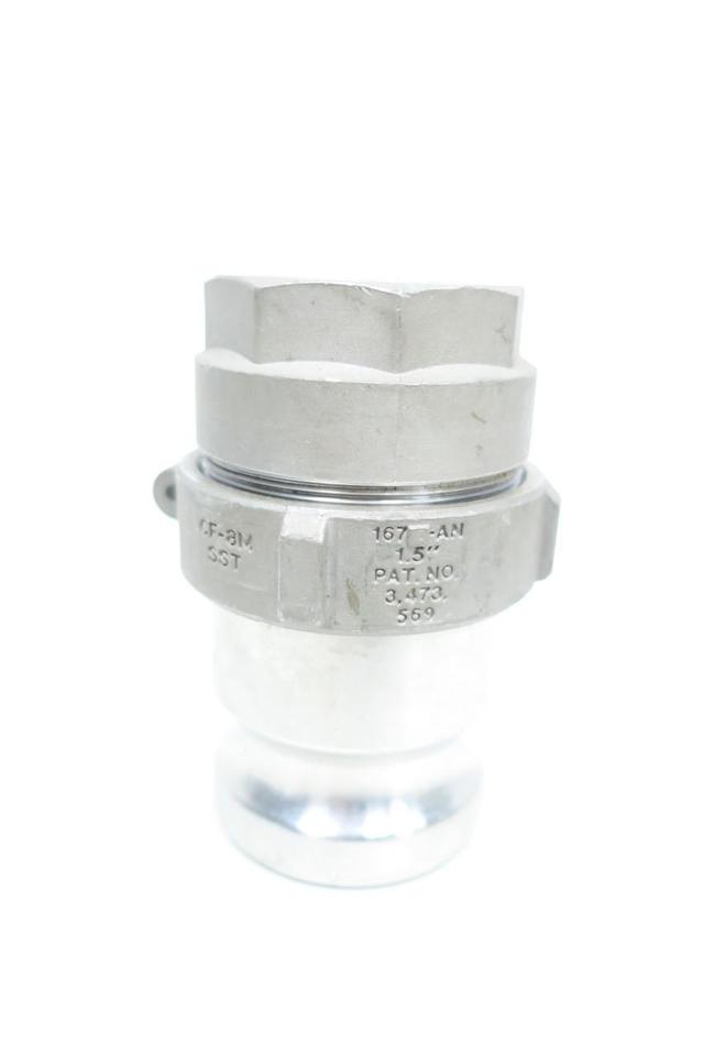CIVACON KAMLOK 167-AN STAINLESS CAM LOCK COUPLING 1-1/2IN