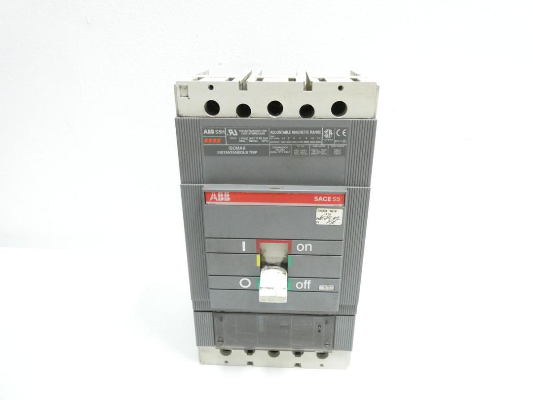 ABB S5H SACE S5 MOLDED CASE CIRCUIT BREAKER 3P 400A AMP 600V-AC