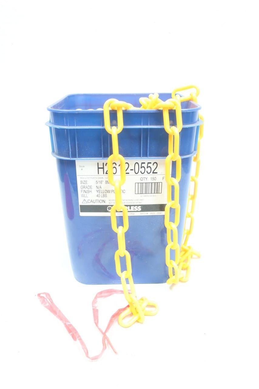 PEERLESS H2612-0552 YELLOW PLASTIC CHAIN 5/16IN X 150FT