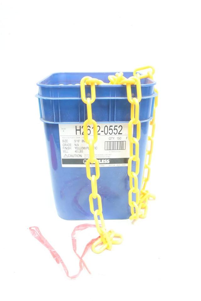 PEERLESS H2612-0552 YELLOW PLASTIC CHAIN 5/16IN X 150FT