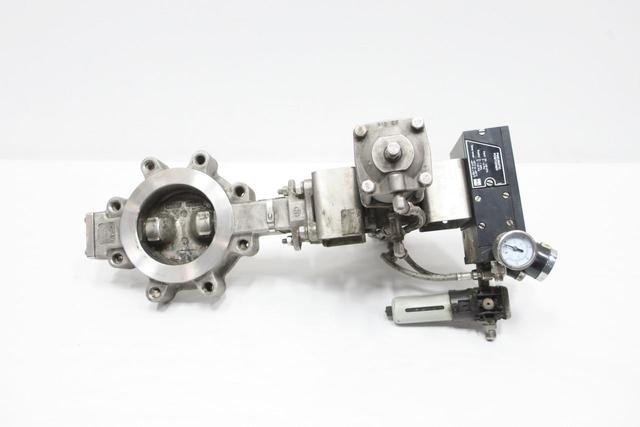 KEYSTONE SSS1TSG S-012U-D000 V100 PNEUMATIC LUGGED CONTROL VALVE 150 4IN