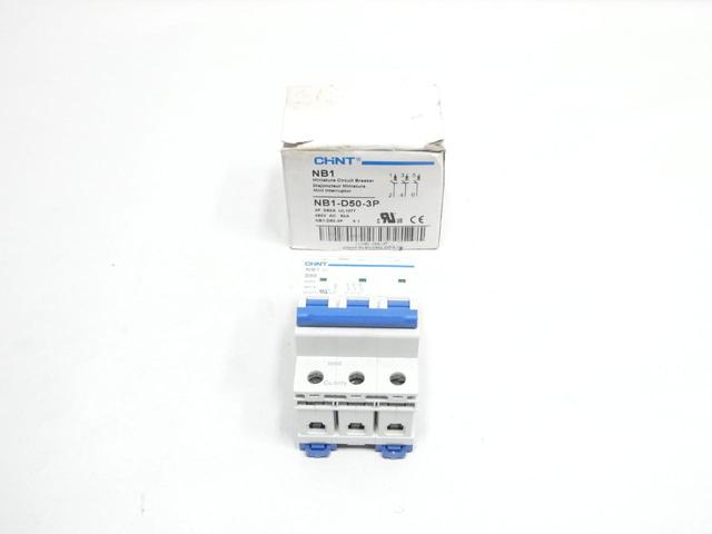 CHINT NB1-D50-3P CIRCUIT BREAKER 3P 50A AMP 480V-AC