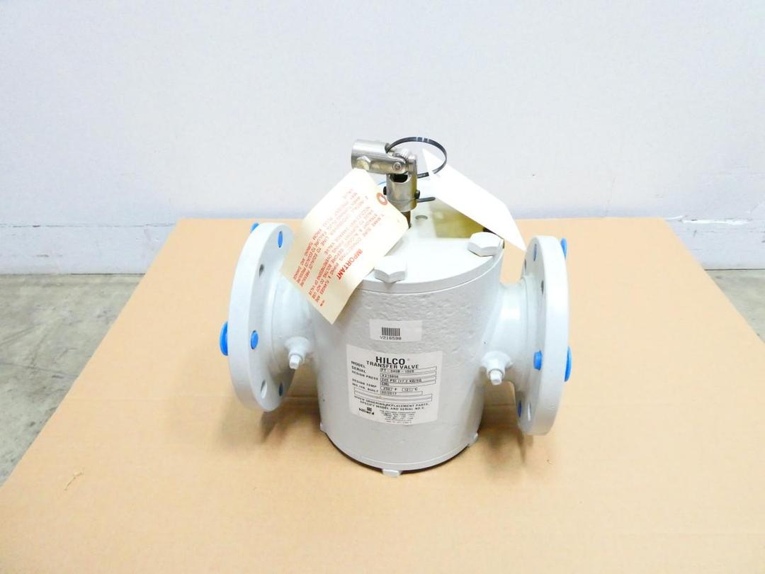 HILCO FT-040B-150S STEEL FLANGED 3-WAY TRANSFER VALVE 4IN 150