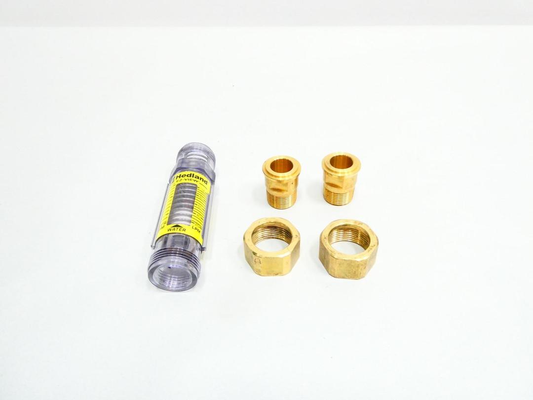 HEDLAND 4NNF8 EZ-VIEW VARIABLE AREA FLOW METER 4-28GPM