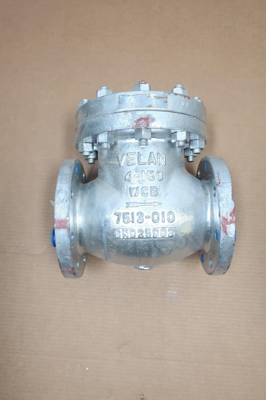 VELAN F12-0114C-02TS STEEL FLANGED CHECK VALVE 4IN 150