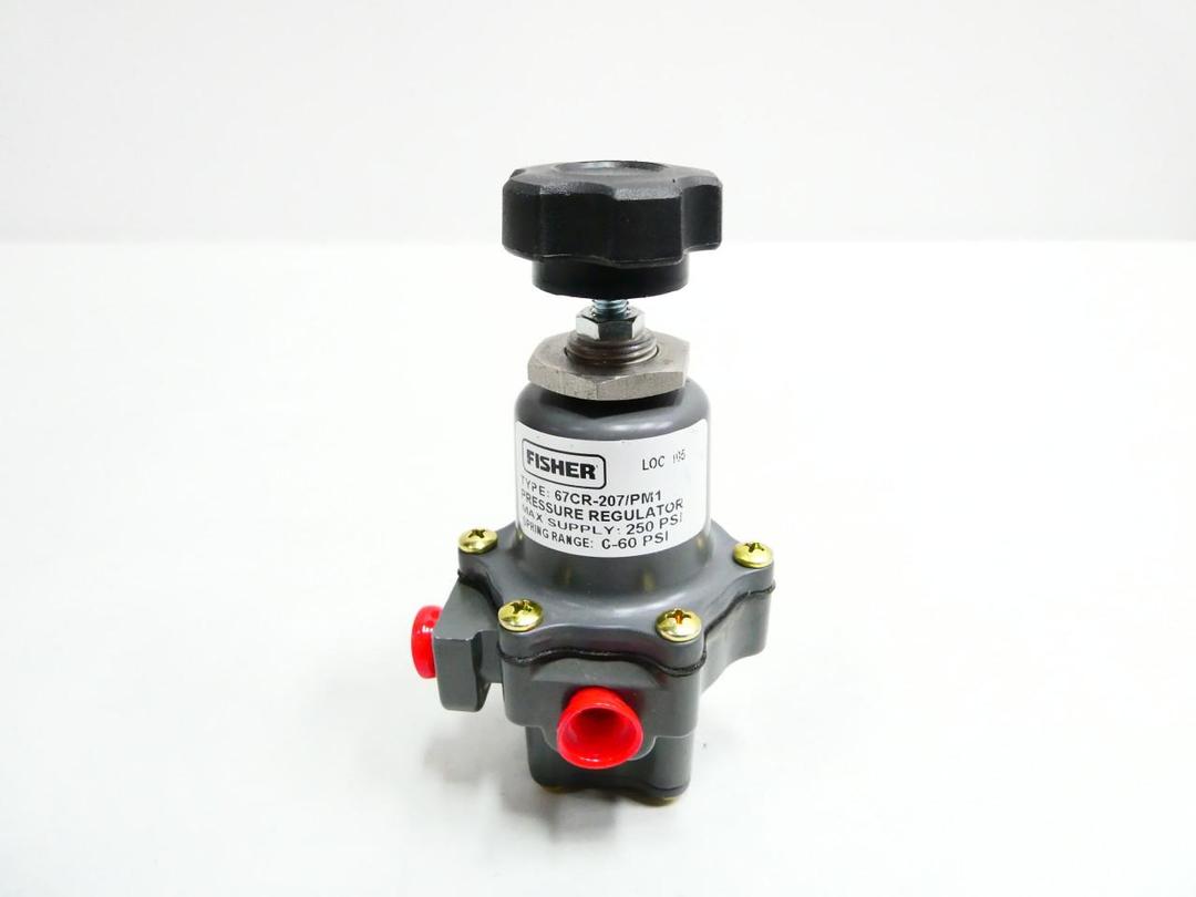 FISHER 67CR-207/PM1 PNEUMATIC REGULATOR 1/4IN NPT 250PSI 0-60PSI