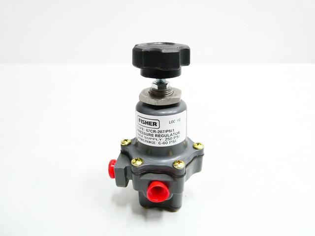 FISHER 67CR-207/PM1 PNEUMATIC REGULATOR 1/4IN NPT 250PSI 0-60PSI
