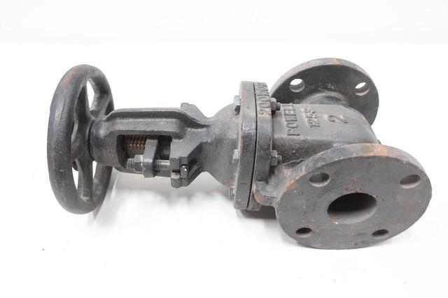 WM POWELL 1793 MANUAL IRON WEDGE GATE VALVE 125 2IN
