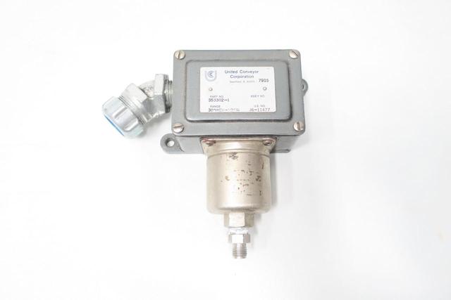 UNITED CONVEYOR UCC 353302-1 UNITED ELECTRIC J6-11477 PRESSURE SWITCH