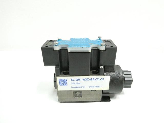 NACHI SL-G01-A3X-GR-C1-3 HYDRAULIC DIRECTIONAL CONTROL VALVE1 100/110V-AC
