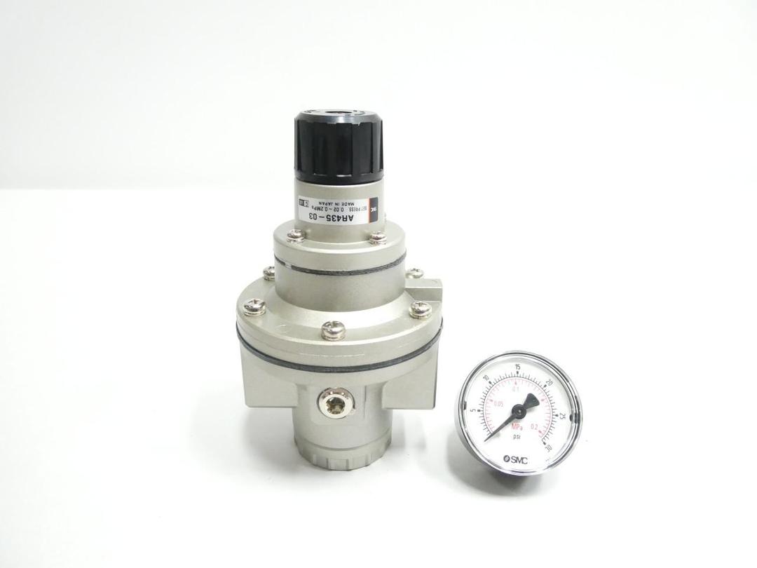 SMC AR435-03G PNEUMATIC REGULATOR 0.02-0.2MPA 3/8IN NPT