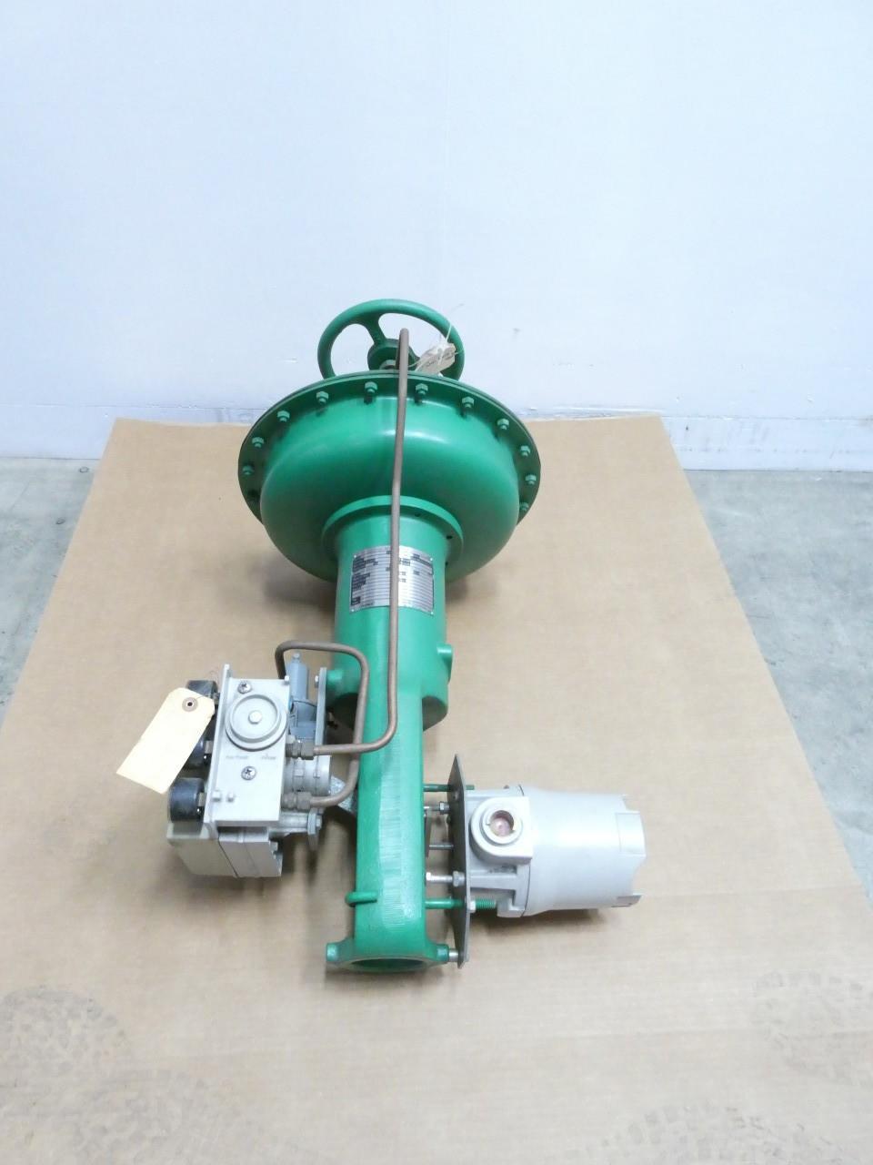 FISHER 657 SIZE 45 3582G PNEUMATIC VALVE ACTUATOR & POSITIONER COMBO