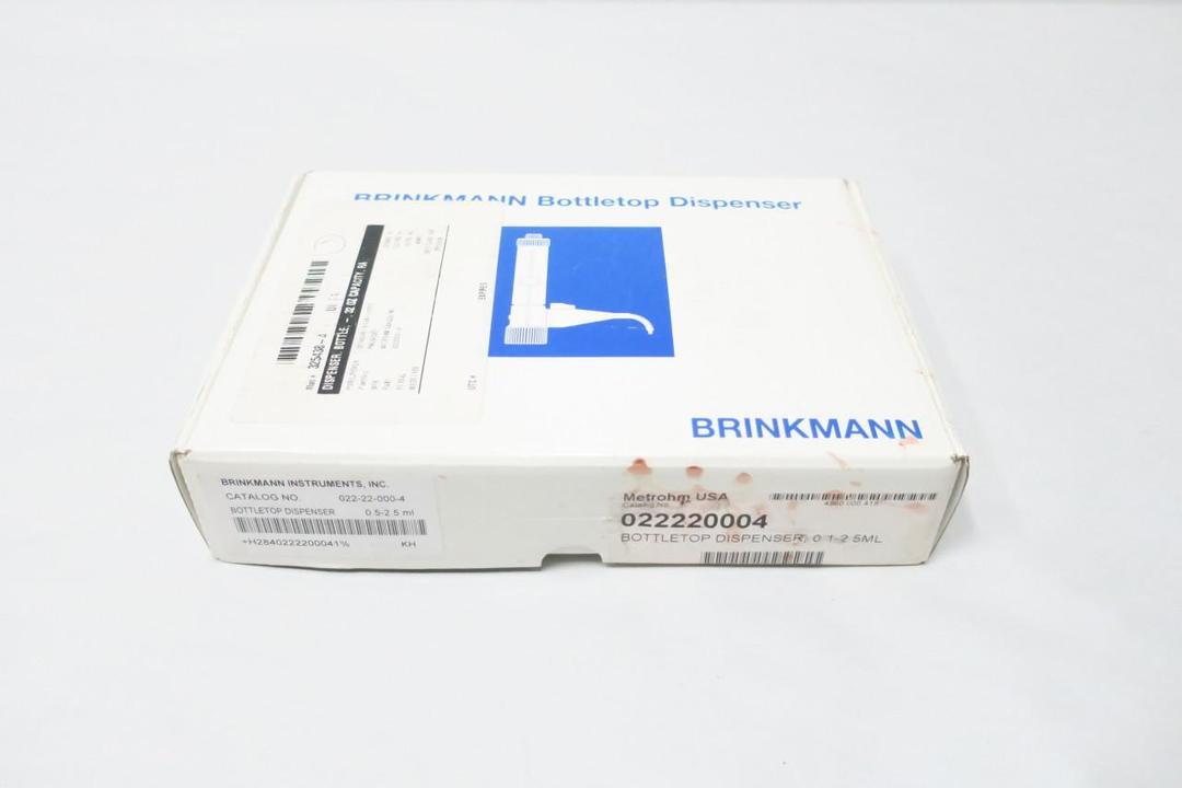 BRINKMANN INSTRUMENTS 022-22-000-4 BOTTLETOP DISPENSER 0.5-2.5ML
