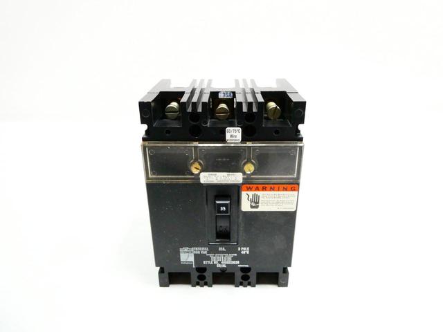 WESTINGHOUSE FB3035SL MOLDED CASE CIRCUIT BREAKER 3P 35A AMP 600V-AC