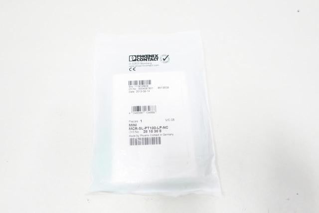 PHOENIX CONTACT MCR-SL-PT100-LP-NC CONFIGURABLE LOOP-POWERED TEMP TRANSDUCER