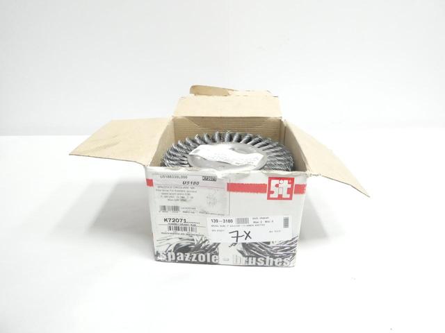 BOX OF 6 SIT U5180 SITBRUSH TWIST KNOT WIRE GRINDING WHEEL BRUSH 5/8IN X 7IN