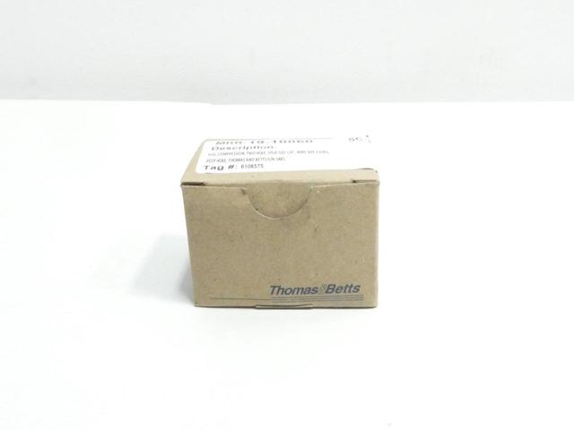 BOX OF 10 THOMAS&BETTS 54855BEPH TWO HOLE COPPER LUG 1/4IN