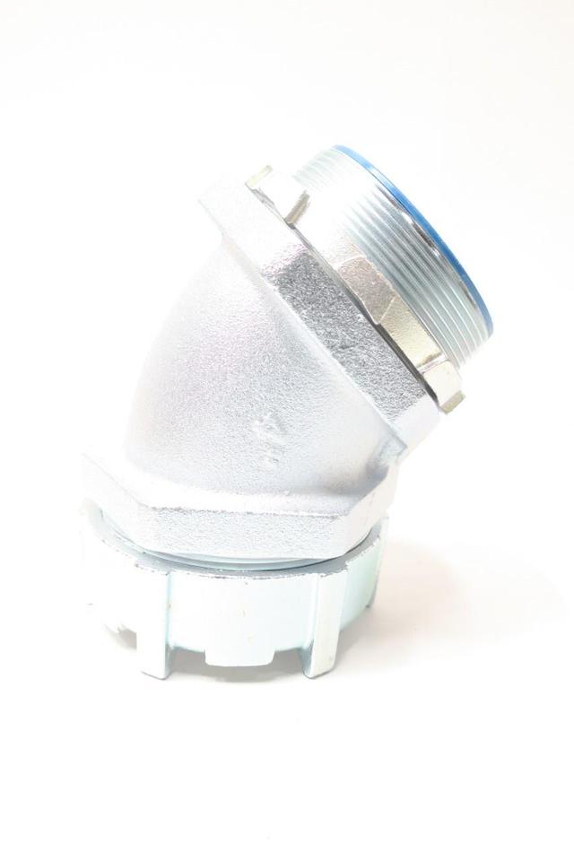 THOMAS&BETTS 5350 LIQUIDTIGHT FLEXIBLE METAL CONDUIT CONNECTOR 4IN 45DEG