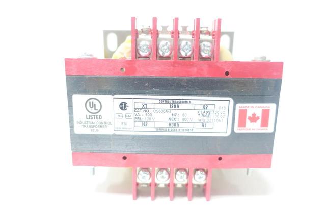 REX CS500A-J VOLTAGE TRANSFORMER 500VA 120V-AC 600V-AC