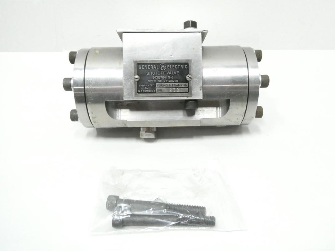 GENERAL ELECTRIC GE 843E704 G-6 SHUTOFF VALVE
