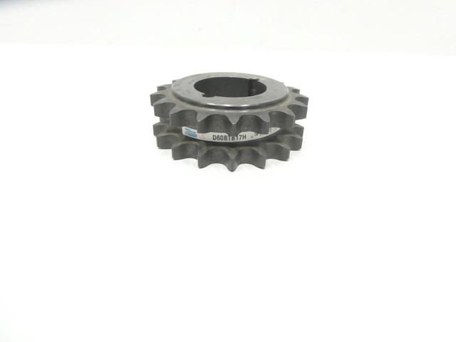 MARTIN D60BTB17H DOUBLE ROLLER CHAIN SPROCKET 2IN 17T 3/4IN