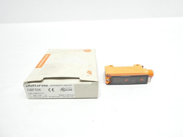 IFM EFECTOR OBF504 OBF-FAKG/T/US PHOTOELECTRIC SENSOR 10-30V-DC