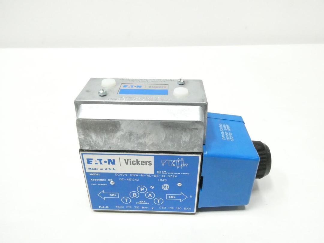 VICKERS DG4V4-012A-M-WL-B5-10-S324 DIRECTIONAL CONTROL VALVE 4500PSI 120V-AC
