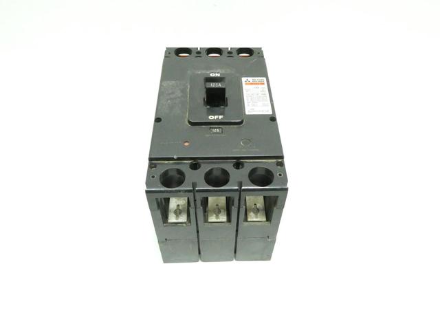 MITSUBISHI NF225-RB NO FUSE CIRCUIT BREAKER 3P 125A AMP 600V-AC