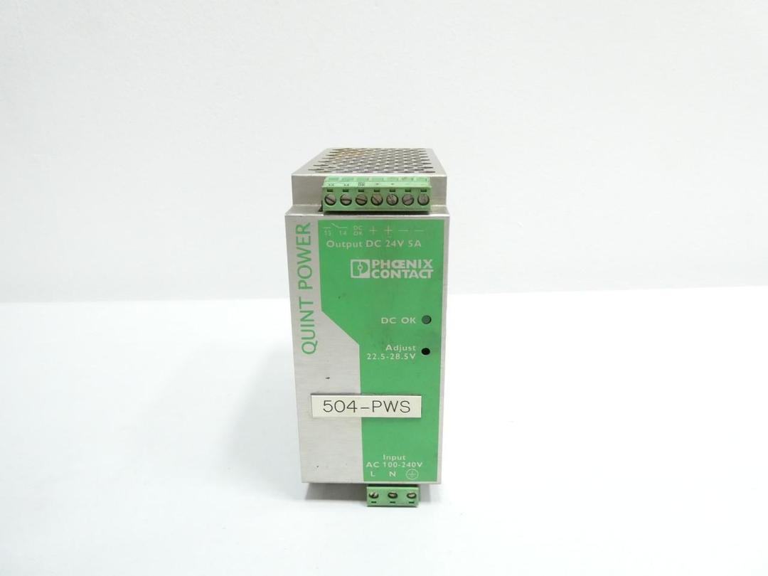 PHOENIX CONTACT QUINT-PS-100-240AC/24DC/5 2938581 POWER SUPPLY 5A 24V-DC
