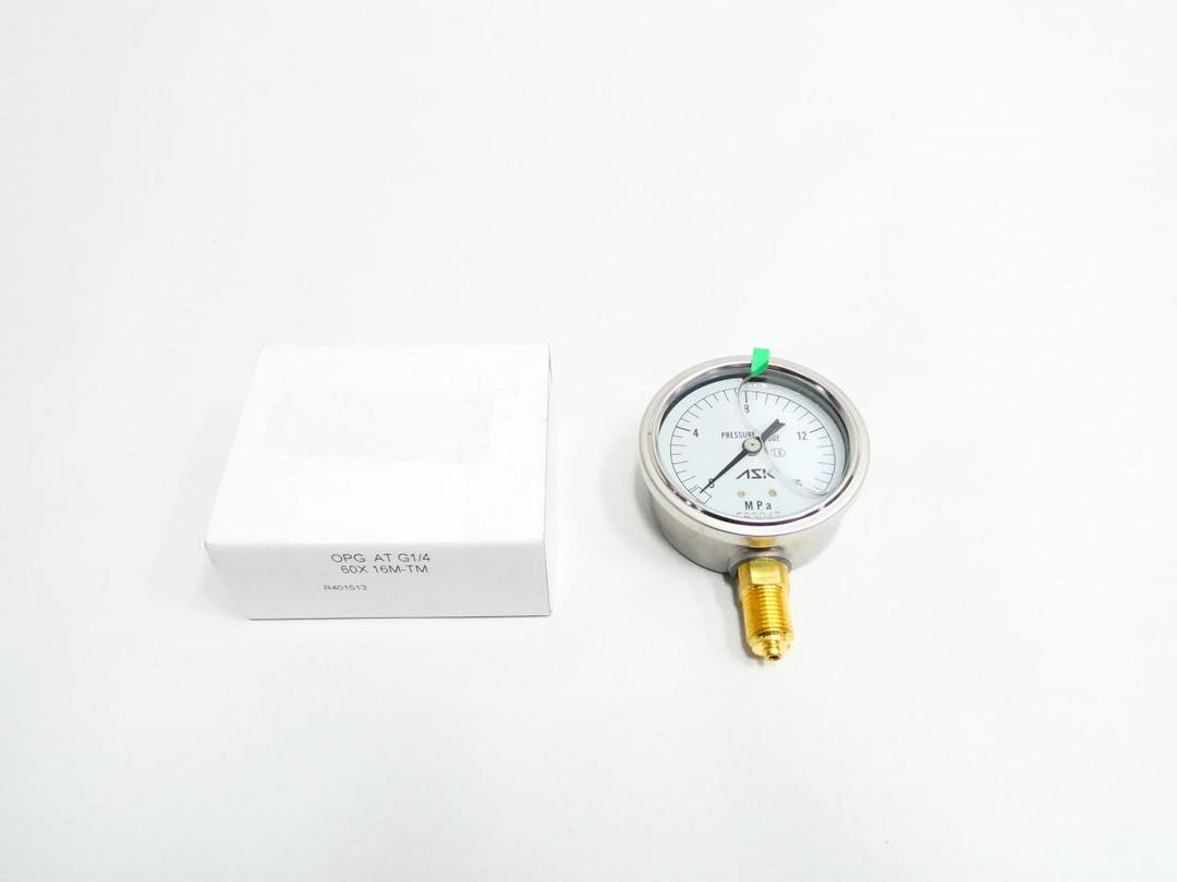 ASK OPG-AT-G1/4 60X16M-TN 2IN 1/4IN 0-16MPA NPT PRESSURE GAUGE