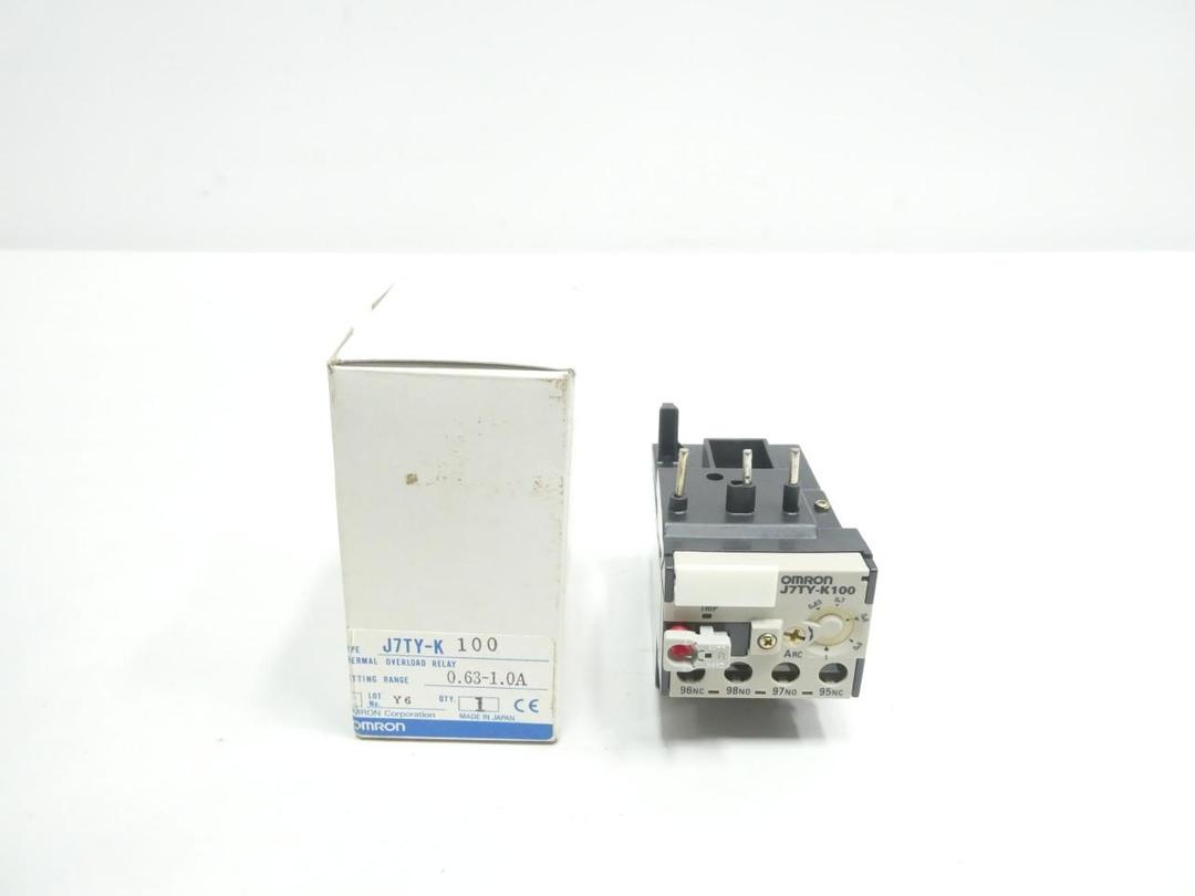 OMRON J7TY-K100 OVERLOAD RELAY 0.63-1A AMP