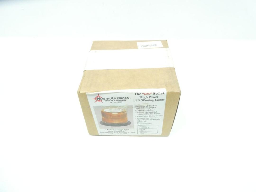 NORTH AMERICAN SIGNAL CO LED625F-R HIGH POWER LED WARNING LIGHT 12/24V-DC