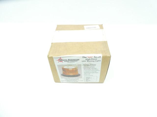 NORTH AMERICAN SIGNAL CO LED625F-R HIGH POWER LED WARNING LIGHT 12/24V-DC