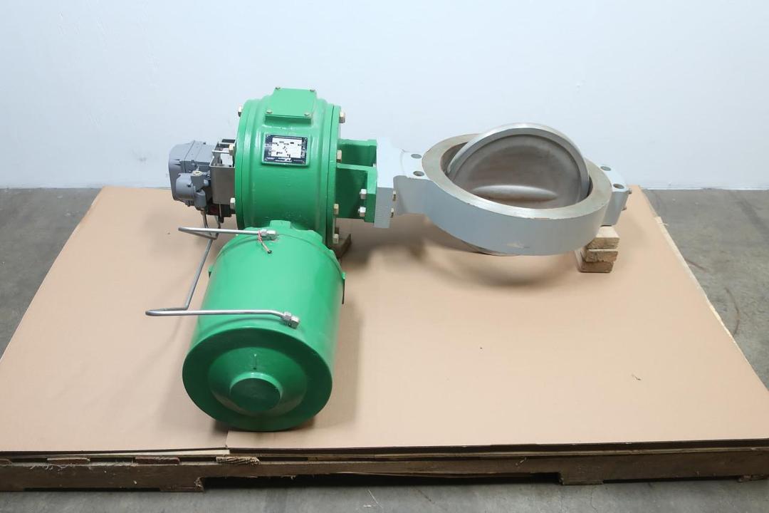 FISHER 8532 1061 SIZE 80 DVC6030-305 PNEUMATIC WAFER CONTROL VALVE 18IN 150