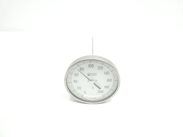 WEKSLER AF12 BIMETAL THERMOMETER 5IN 12IN 0-200F 1/2IN NPT