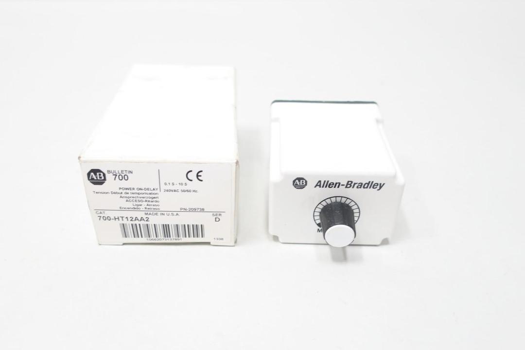 ALLEN BRADLEY 700-HT12AA2 POWER ON-DELAY PLUG-IN RELAY 240V-AC
