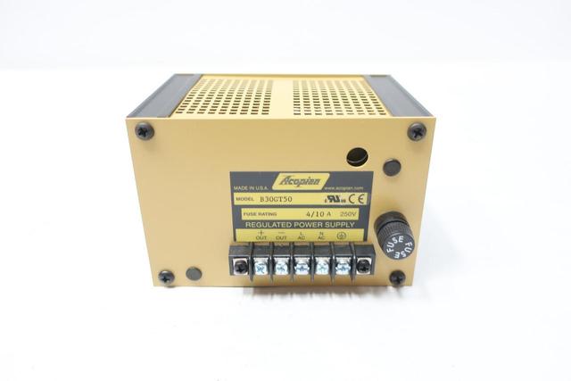ACOPIAN B30GT50 POWER SUPPLY 105-125V-AC 0.5A AMP 30V-DC