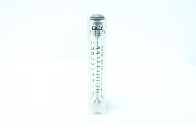 KING INSTRUMENT 75202103C-04 PVC EP .2-2GPM 1/4IN NPT VARIABLE AREA FLOW METER