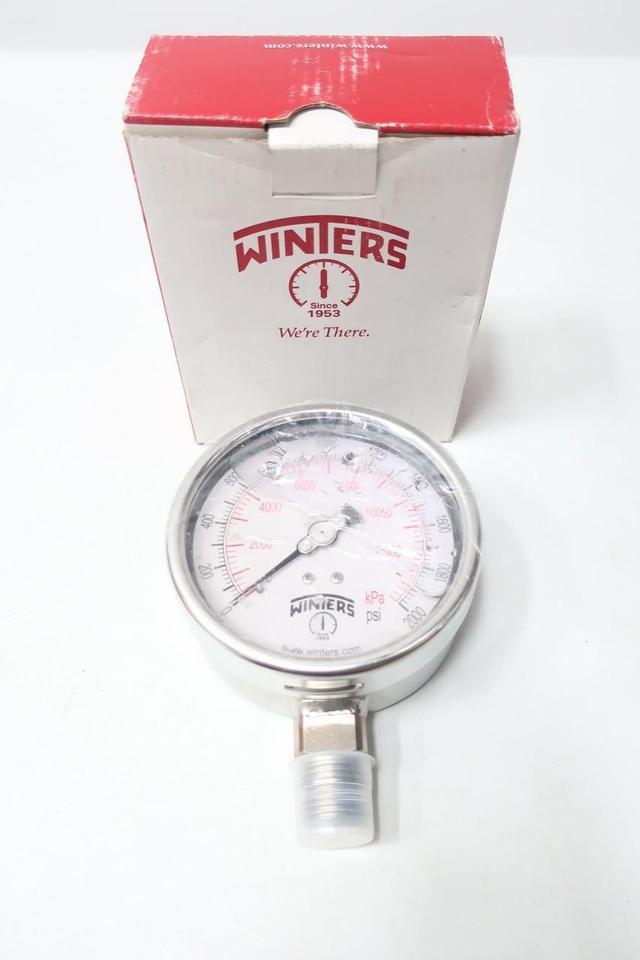 WINTERS PFP667 PRESSURE GAUGE 4IN 1/2IN NPT 0-2000PSI