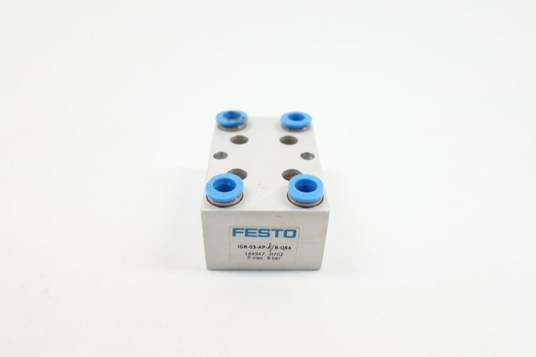 FESTO IGR-03-AP-A/B-QS6 ONE-WAY FLOW CONTROL MANIFOLD 8BAR