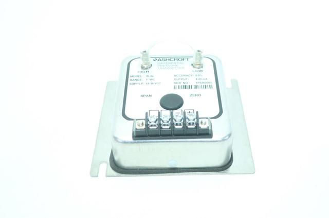 ASHCROFT XLDP 0-1IN-H2O 12-36V-DC DIFFERENTIAL PRESSURE TRANSMITTER