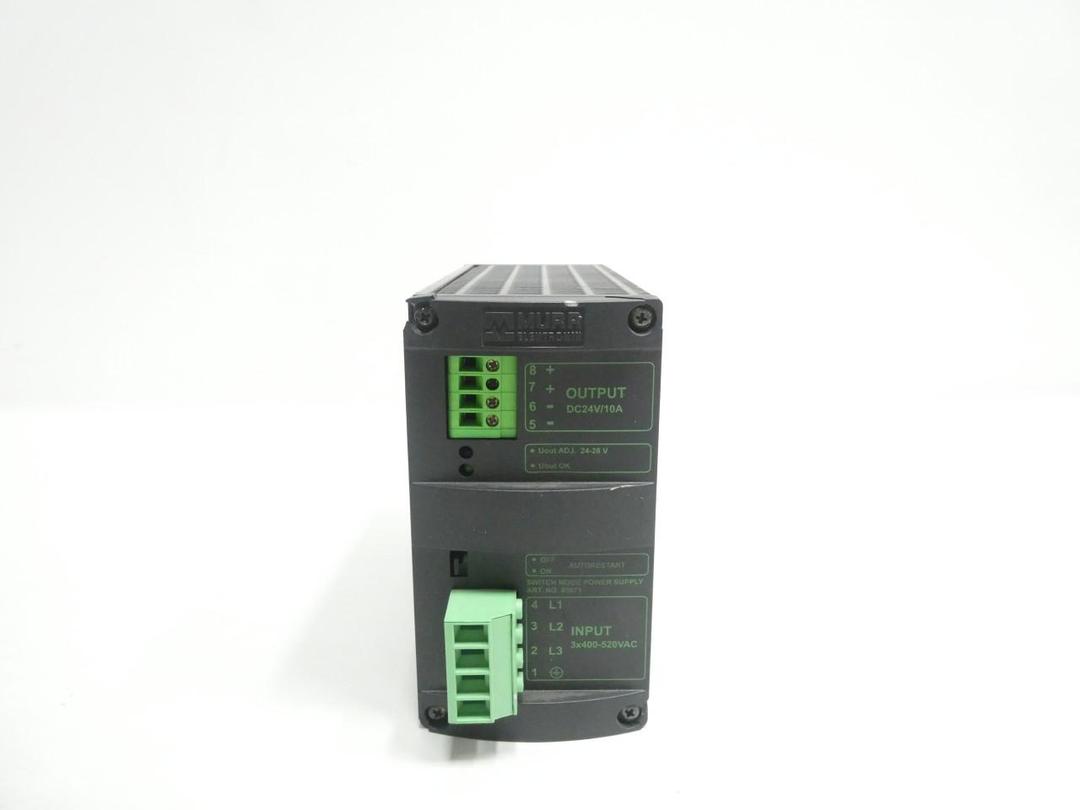 MURR ELEKTRONIK MCS10-3X400-500/24 85071 POWER SUPPLY 400-520V-AC 10A 24V-DC