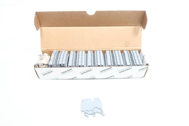 BOX OF 50 ABB 1SNA115468R2000 M4/6.3A TERMINAL BLOCK 25A 600V